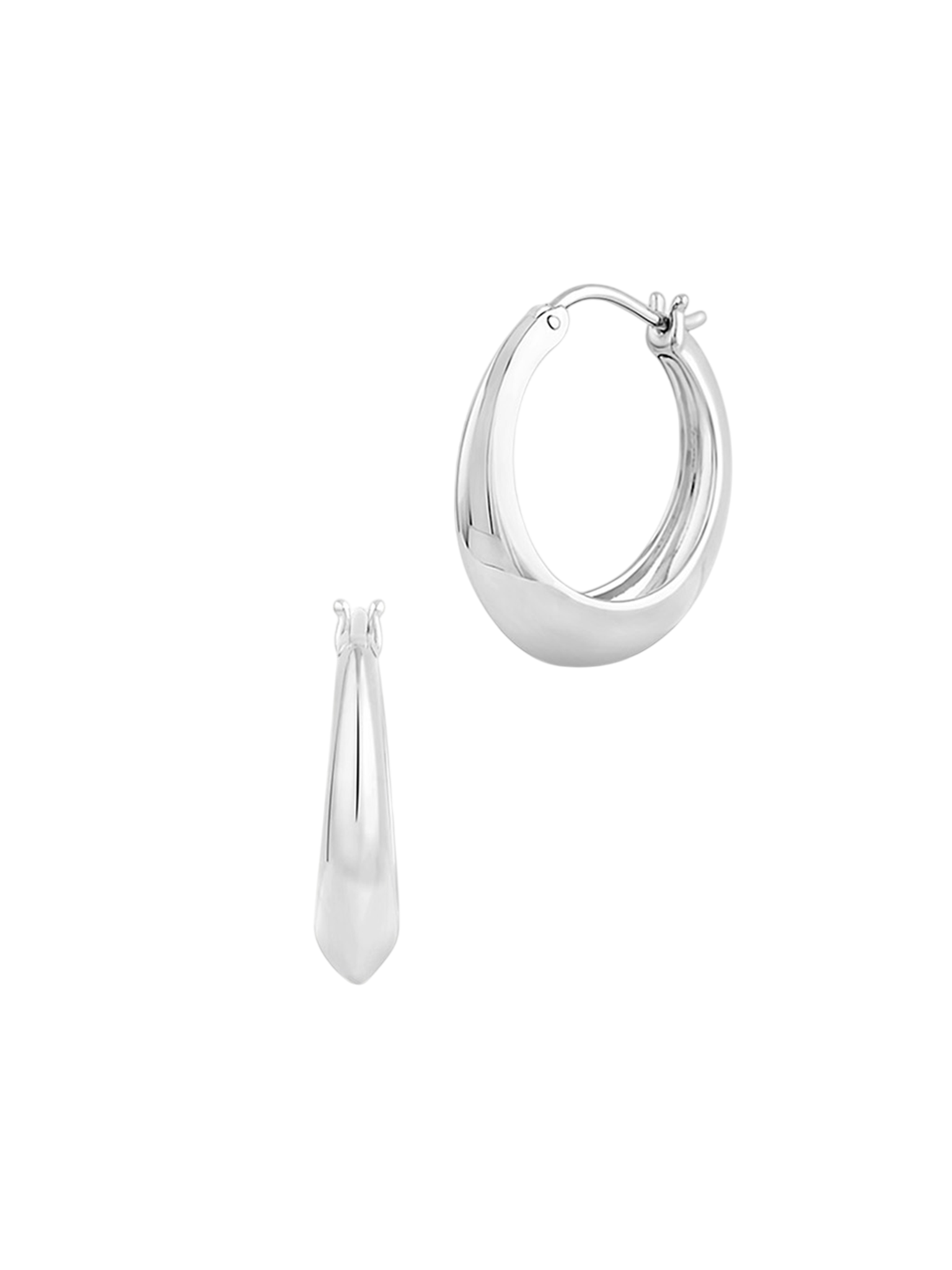 Signature chunky tapering hoops